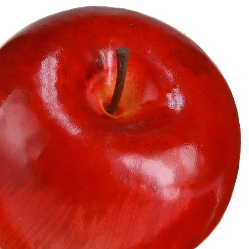 daiktų Dekoratyviniai Obuoliai Raudoni Blizgantys Dirbtiniai Vaisiai 7,5 cm 6 Vnt.