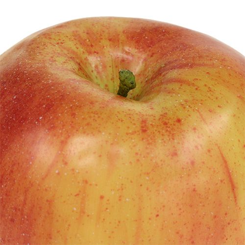 Floristik24 Dekoratyvinis obuolys Ø10cm raudonas geltonas 3vnt