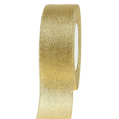 Dekoratyvinė juostelė auksinė 40mm 22,5m
