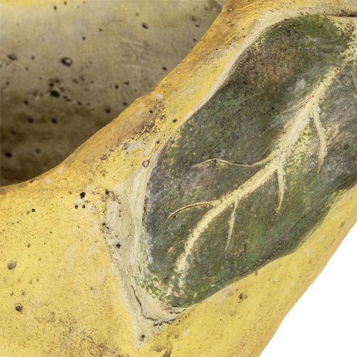 daiktų Dekoratyvinis kriaušės formos betoninis vazonas rudeninei dekoracijai 19 × 12,5 × 15,5 cm