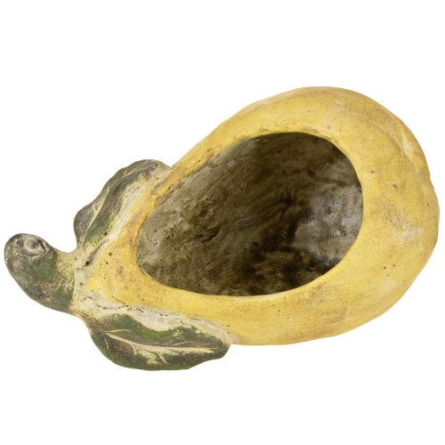 daiktų Dekoratyvinis kriaušės formos betoninis vazonas rudeninei dekoracijai 19 × 12,5 × 15,5 cm