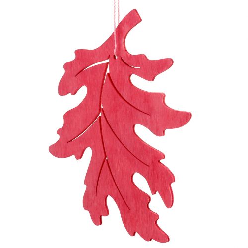 Floristik24 Dekoratyviniai lapeliai iš medžio pakabinti spalvoti 12cm 9vnt