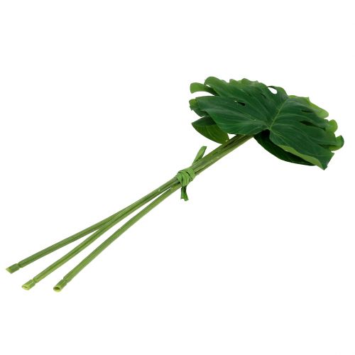 Floristik24 Deco Leaf Philo Leaf Green W11cm L29.5cm 3vnt