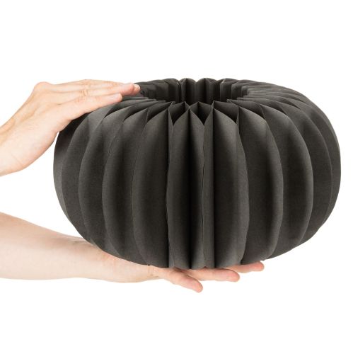 Moliūgo korio formos popierinė stalo dekoracija, sulankstoma, apvali, 34 cm, 2 vnt. | Floristik24.lt
