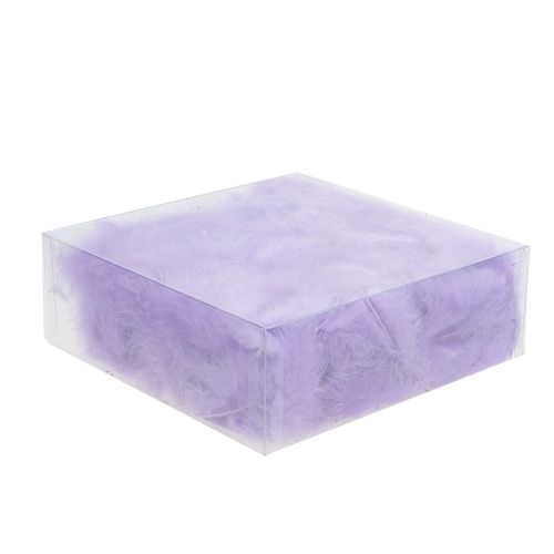 daiktų Plunksnos trumpos 30g šviesiai violetinės