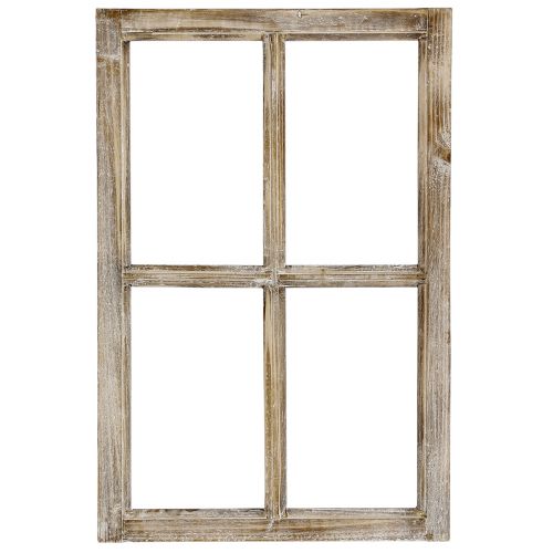 Floristik24 Dekoratyvinis lango rėmas medinis dekoravimas kaimiškas rudas 40×60cm
