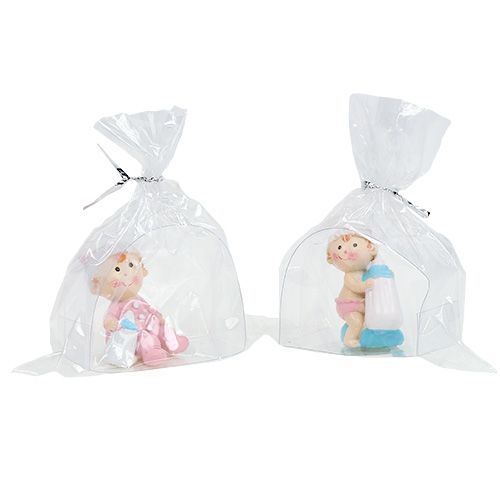 daiktų Deco figūrėlė baby blue, rožinė 4,5cm 2vnt