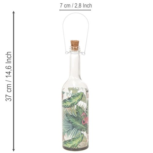 Dekoratyvinis LED flamingo butelis, 37,5 cm, šiltai baltas, 2 vnt. | Floristik24.lt