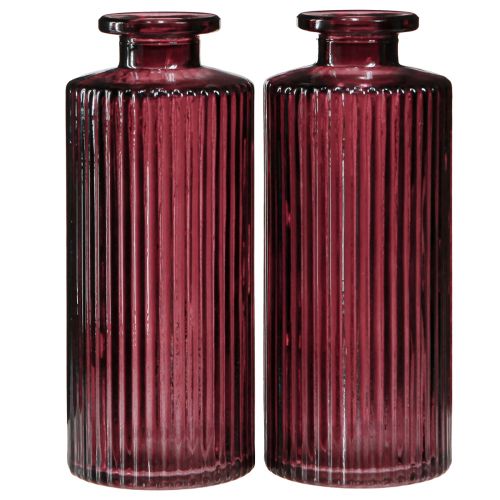 daiktų Dekoratyviniai buteliai stikliniai retro mini vazos Berry H13cm 6 vnt