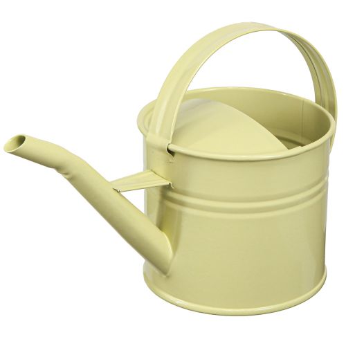 daiktų Dekoratyvinė laistytuvas metalinė maža žalia geltona 28x13x17cm 1,25l