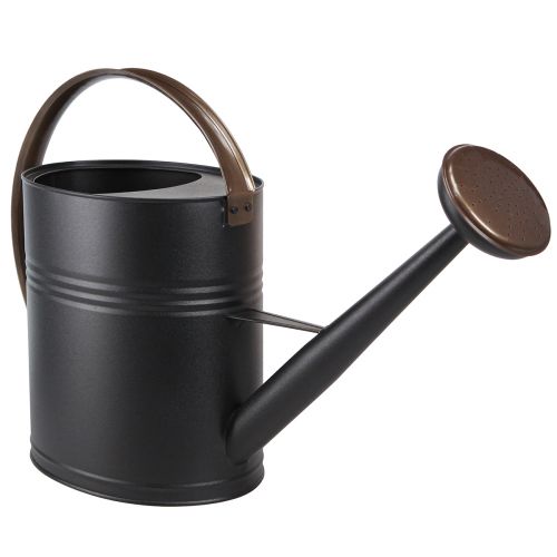 daiktų Dekoratyvinis laistytuvas metalinis juodas alyvuogių žalias antgalis 60x19x38cm
