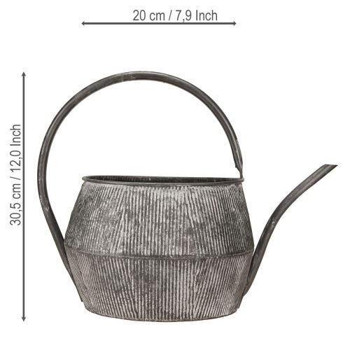 daiktų Dekoratyvinis laistytuvas metalinis arbatinukas juodas 39×25×30,5cm