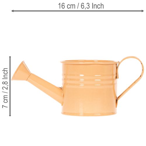 Dekoratyvinis laistytuvų vazonų rinkinys, metalinis, 8 dalių, įvairiaspalvis, 16,5 x 7 cm - idealūs augalų vazonai balkonui ir virtuvei | Floristik24.lt