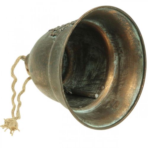 Floristik24 Dekoratyvinis varpelis, metalinis varpas, auksinis varpelis kabinimui Ø20,5cm H24cm