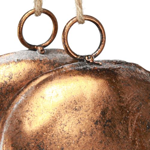daiktų Dekoratyviniai varpeliai žiede pakabinami papuošimai Kalėdinė bronza Ø29cm