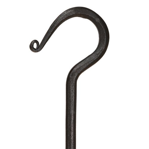 daiktų Dekoratyvinis kabliukas iš metalo juodame metaliniame kabliuke L40cm 2vnt