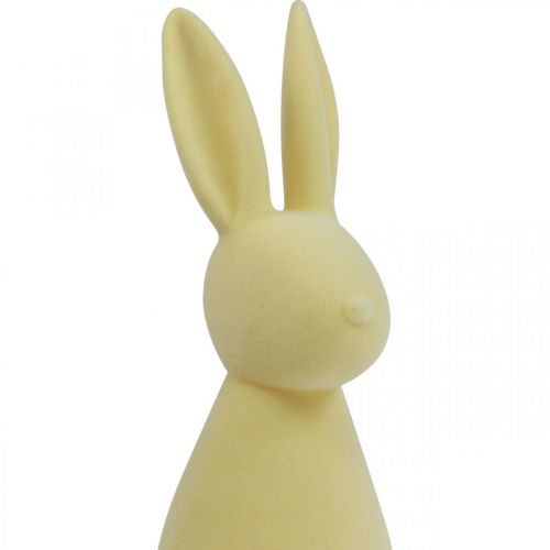 daiktų Deco Bunny Deco Velykų zuikis Flocked Yellow H47cm