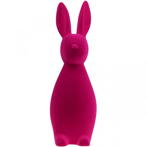 Floristik24 Dekoratyvinis zuikis Rožinis Dekoratyvinis Velykų zuikis – 2 pasirinkimas – Flocked H47cm