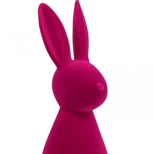 daiktų Deco Bunny Pink Deco Velykų zuikis Flocked H47cm