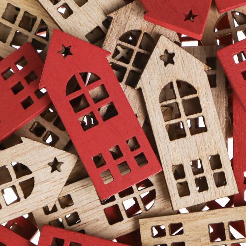 daiktų Dekoratyvinė namo sklaidos apdailos mediena natūralios raudonos spalvos 2×4,5cm 72 vnt