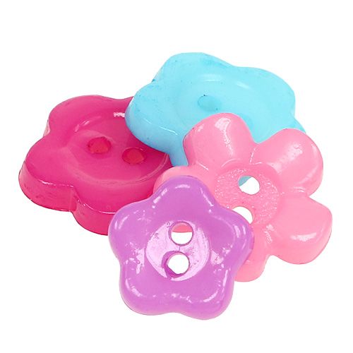 Floristik24 Dekoratyvinės sagos spalvotos Ø1,2cm - 1,5cm 270vnt