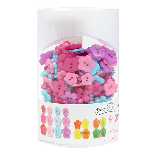 Floristik24 Dekoratyvinės sagos spalvotos Ø1,2cm - 1,5cm 270vnt