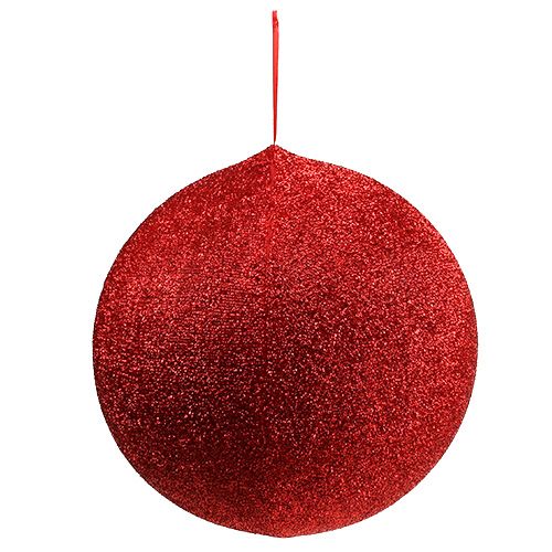 Floristik24 Dekoratyvinis rutulys Ø40cm raudonas pripučiamas