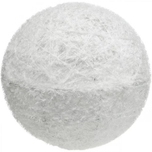 Floristik24 Deco Ball Wire Ball Deco Ball Baltas dvi pusės Ø40cm