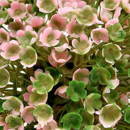 daiktų Mini dekoratyvinis rutulys rausvai žalias dirbtinis Ø10cm 1 vnt