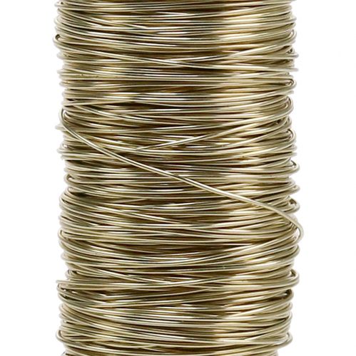 Floristik24 Deco emaliuota viela auksinė Ø0,50mm 50m 100g