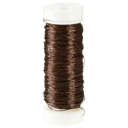 daiktų Deco emaliuota viela Ø0,30mm 30g/50m ruda