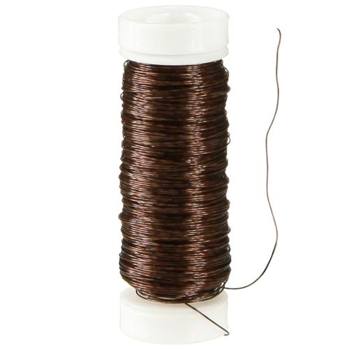 daiktų Deco emaliuota viela Ø0,30mm 30g/50m ruda