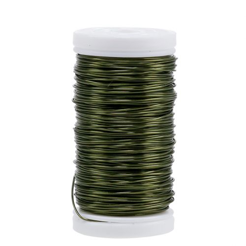 Deco emaliuota viela alyvuogių žalia Ø0,50mm 50m 100g