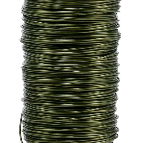 daiktų Deco emaliuota viela alyvuogių žalia Ø0,50mm 50m 100g