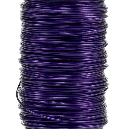 daiktų Deco emaliuota viela violetinė Ø0,50mm 50m 100g