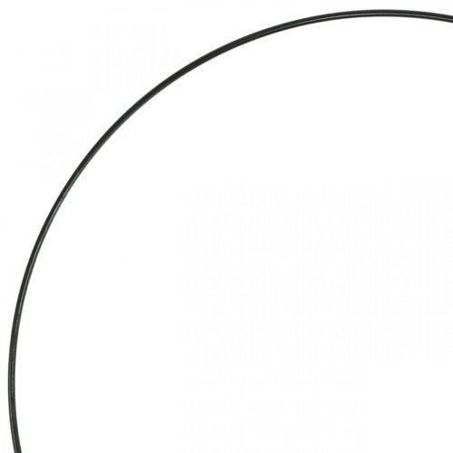 daiktų Deco metalo žiedo dekoro žiedas Scandi žiedas juodas Ø30,5cm 6vnt