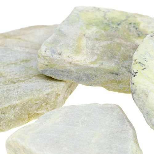 Floristik24 Dekoratyviniai mozaikiniai akmenukai pilkai žali matiniai 3cm - 8cm 1kg