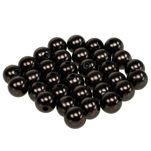 daiktų Dekoratyviniai karoliukai rudi Ø10mm 115 vnt