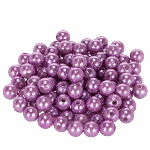 Dekoratyviniai karoliukai Ø10mm violetiniai 115 vnt