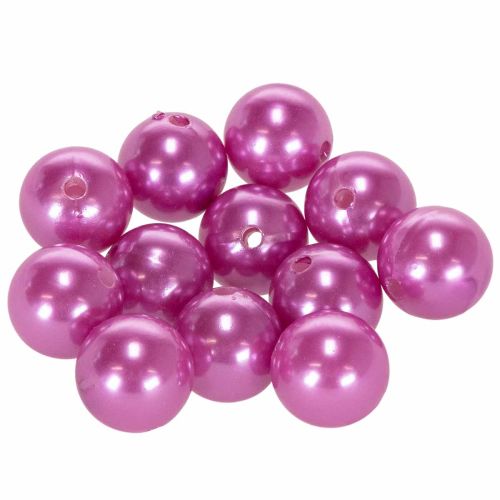 Dekoratyviniai karoliukai Ø2cm violetiniai 12 vnt pirkti | Floristik24.lt