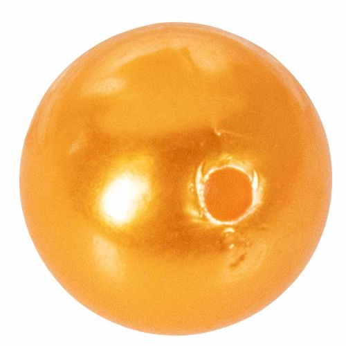 Dekoratyviniai karoliukai Ø2cm oranžiniai 12 vnt | Floristik24.lt