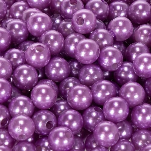 Dekoratyviniai karoliukai Ø8mm violetiniai 250 vnt. | Floristik24.lt