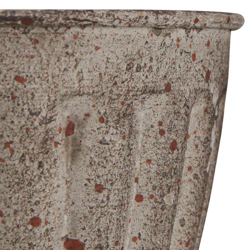 daiktų Dekoratyvinė trofėjinė sodinamoji antikvarinė išvaizda pilkai ruda Ø13cm H19cm