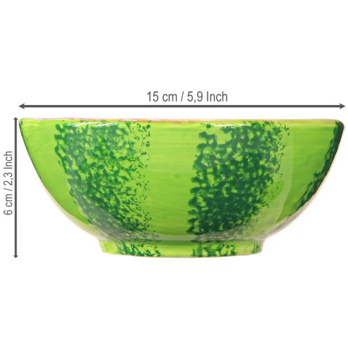 daiktų Dekoratyvinis dubuo keraminis arbūzas vasaros dekoracija Ø15cm H6cm