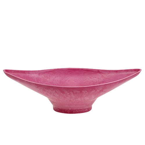 Floristik24 Dekoratyvinis dubuo rožinis 34cm x 17,5cm H10cm, 1vnt