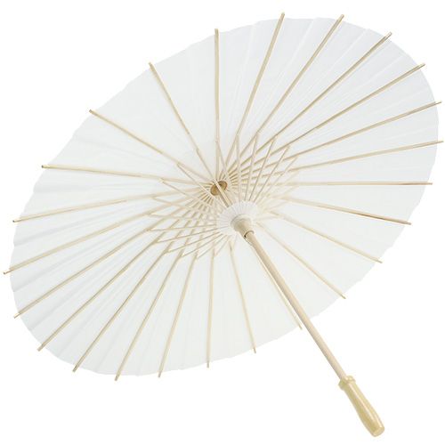 Dekoratyvinis skėtis baltas Ø60cm H42cm