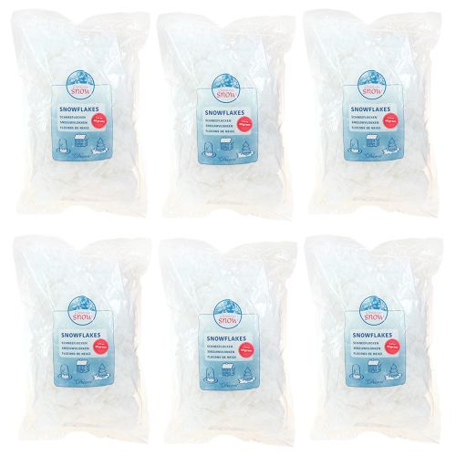daiktų Dekoratyvinės snaigės, dirbtinis sniegas, purus, 40g × 6 vnt
