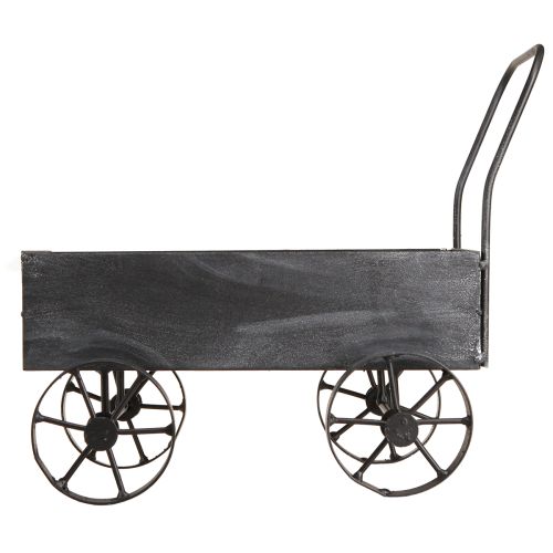 daiktų Dekoratyvinė karučio augalų dėžė metalinis antracitas L30cm
