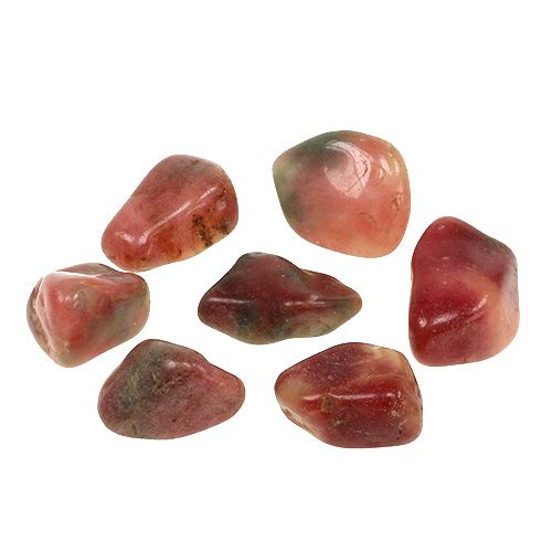 Floristik24 Deko akmenukai rožiniai-kreminiai blizgūs 4cm - 6cm 1kg