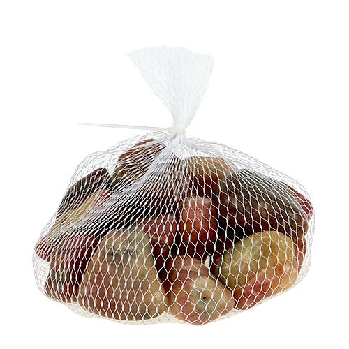 Floristik24 Deko akmenukai rožiniai-kreminiai blizgūs 4cm - 6cm 1kg